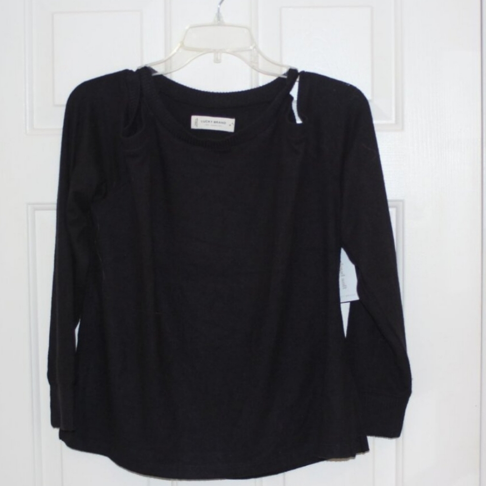 Lucky Brand Cold Shoulder Long-sleeve NWT